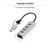 Hub USB3.0 4-porty USB- A 5Gbit/s
